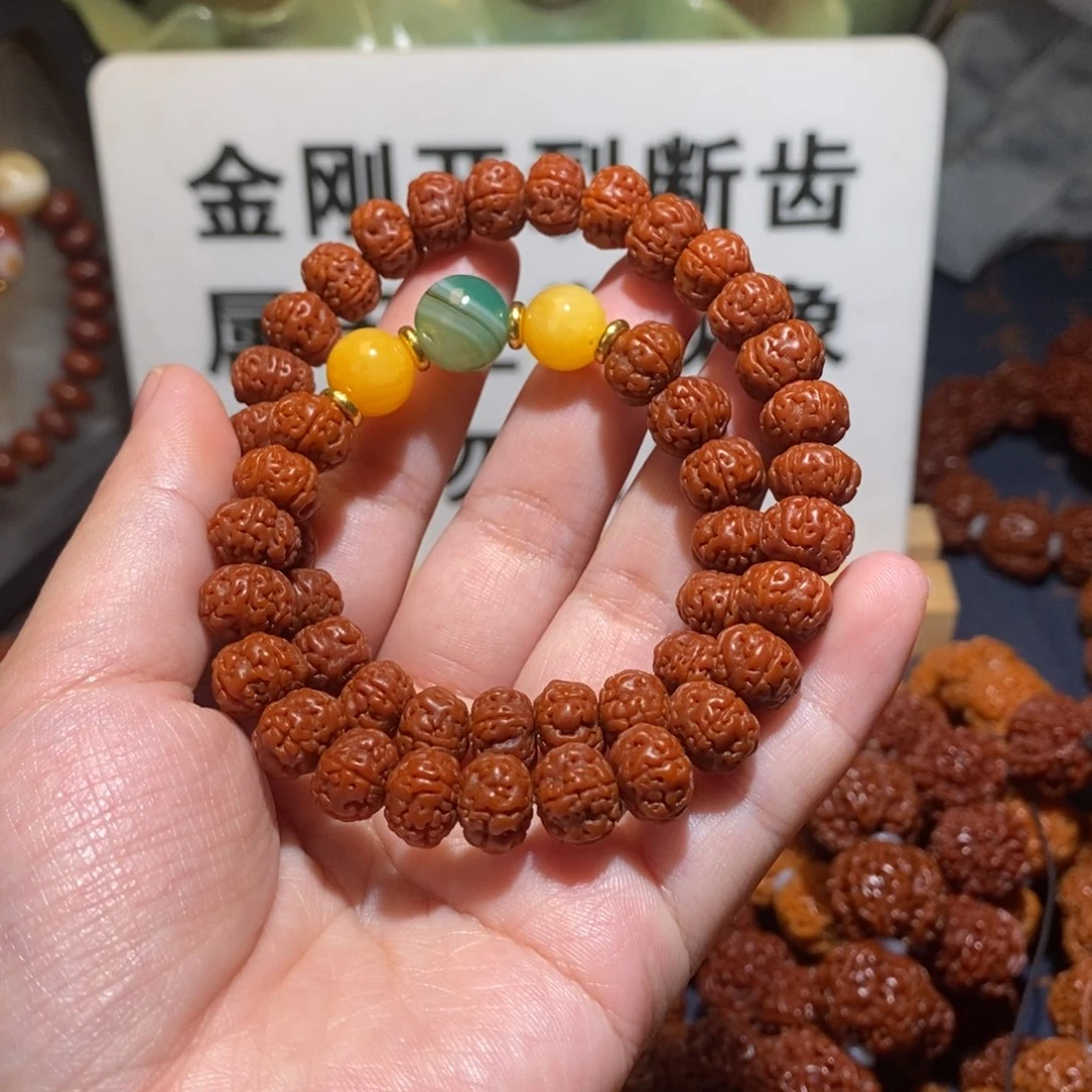 金刚菩提手串黑***。10双圈配饰