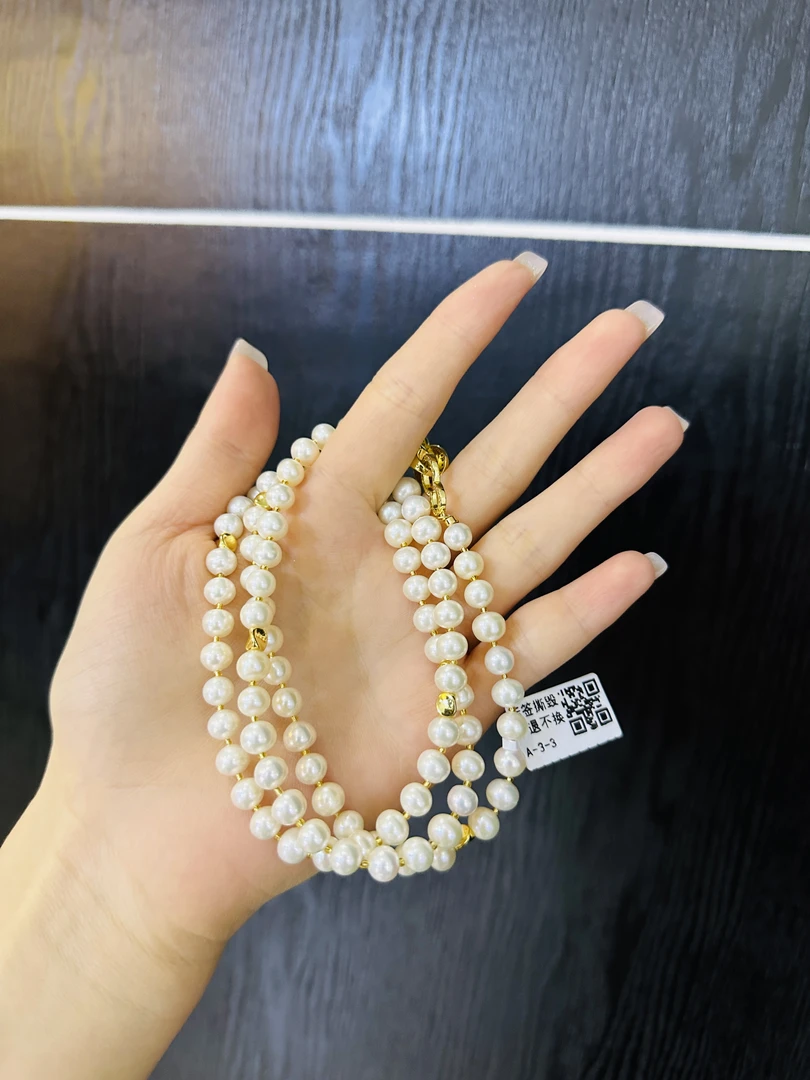 【供货商】“淡水珍珠”毛衣链7-8mm     时尚百搭 多样性发一