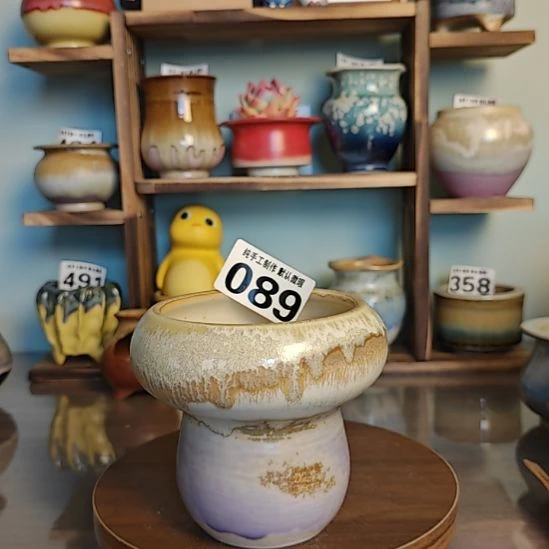 景德镇手工陶瓷盆 瑕疵 口9.5