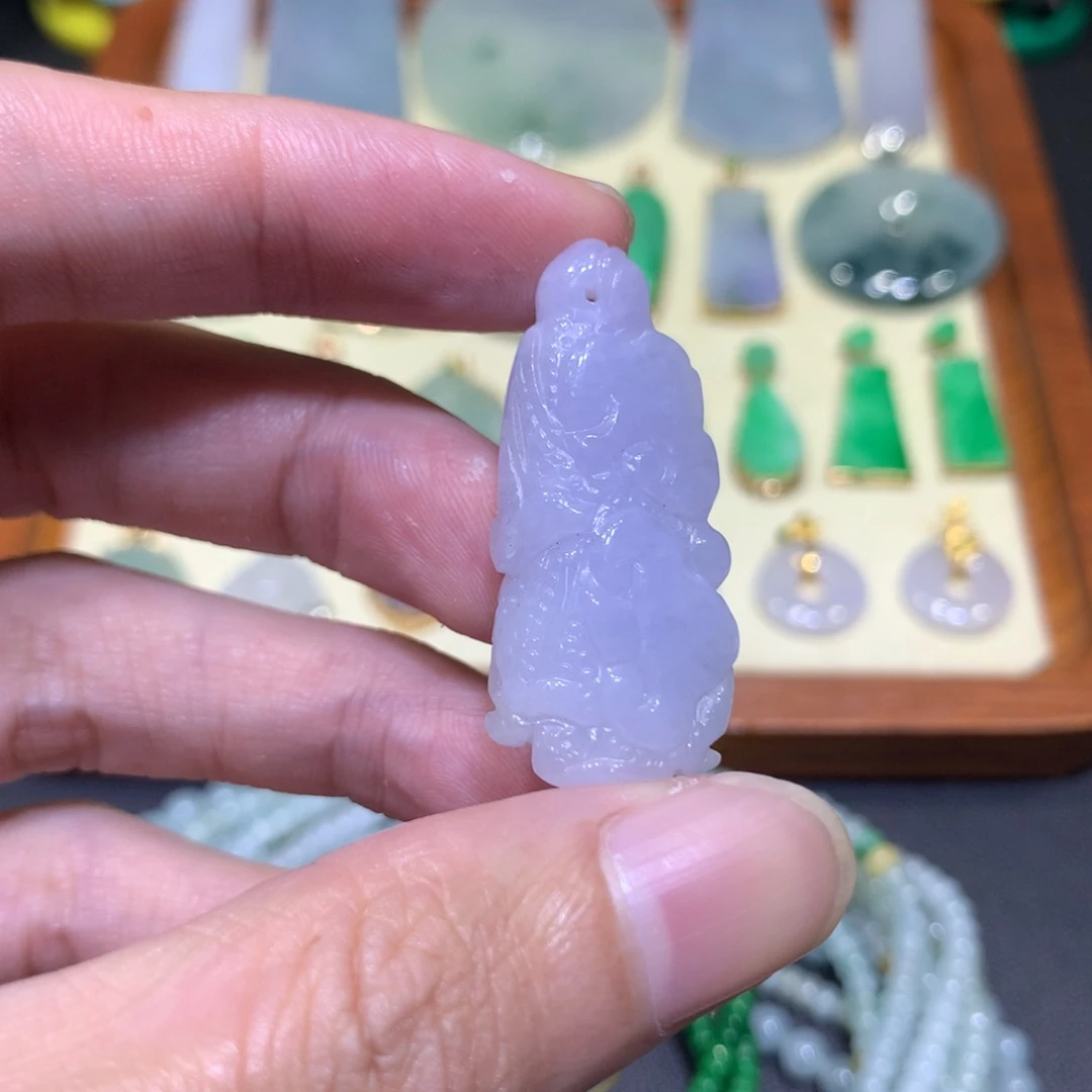 翡翠未镶嵌吊坠(不含链)