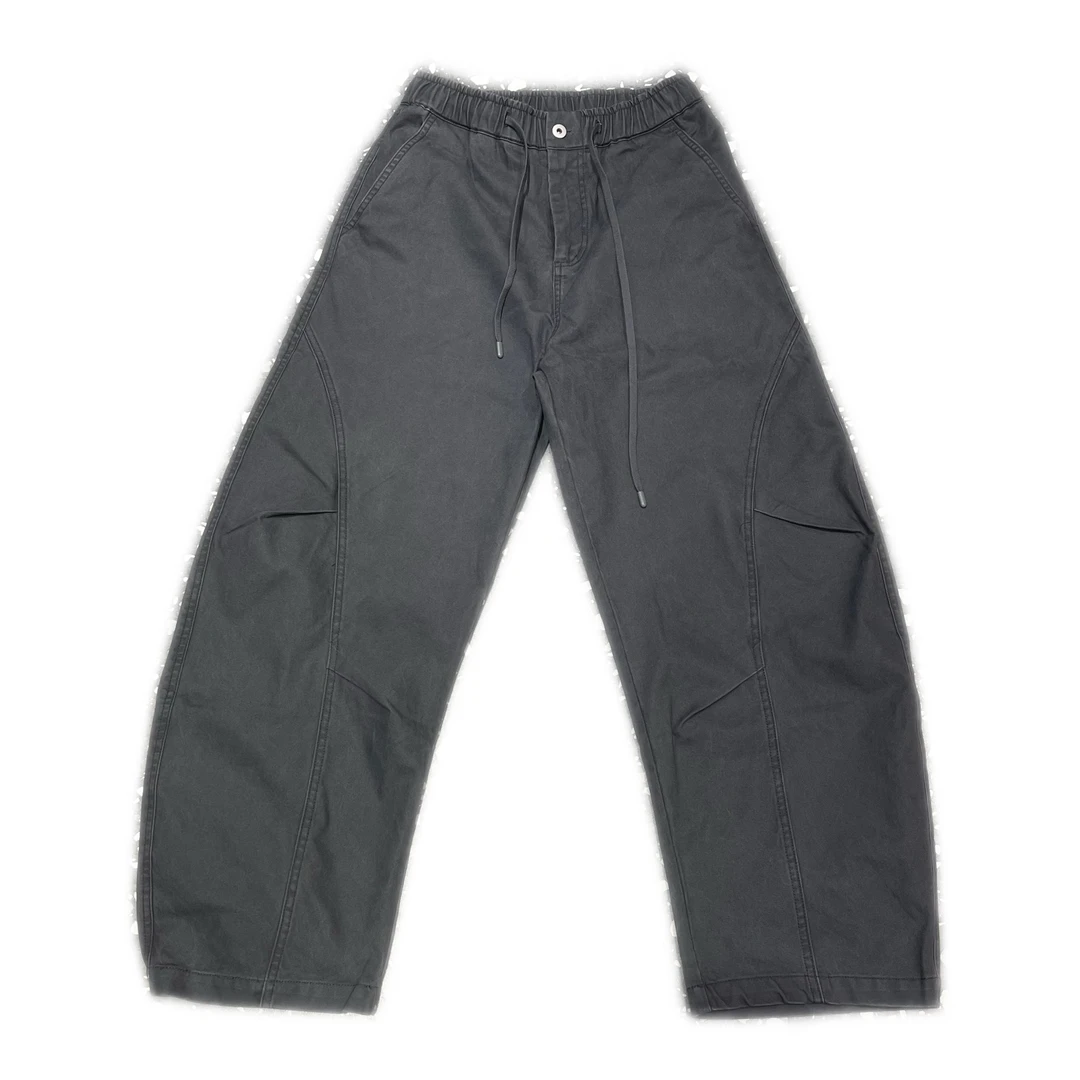 25ss秋冬石墨水洗弯刀香蕉工装裤裤子