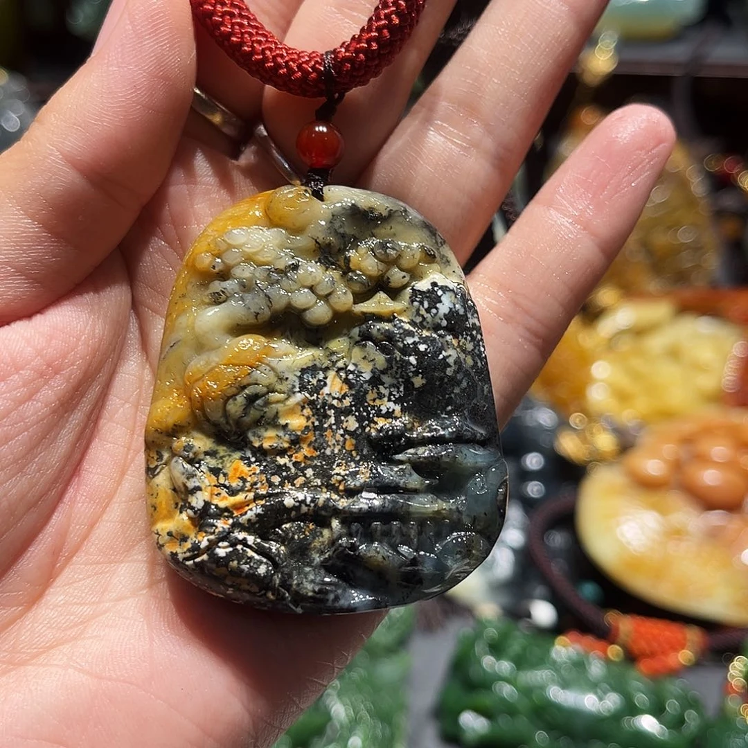 岫玉未镶嵌毛衣链