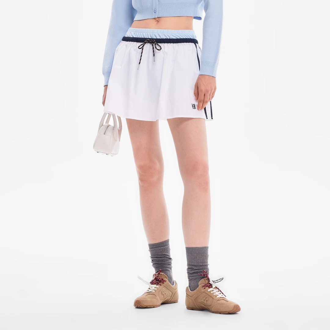 CALLED BACK新款时尚户外宽松休闲短裙腰头抽绳百搭半身裙052603