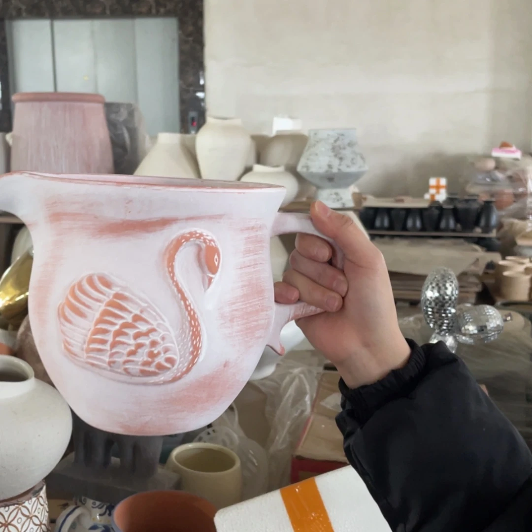 【闪购商品】红陶复古天鹅