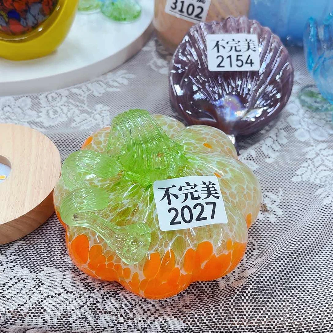 2027南瓜安妮琉璃花器不完美