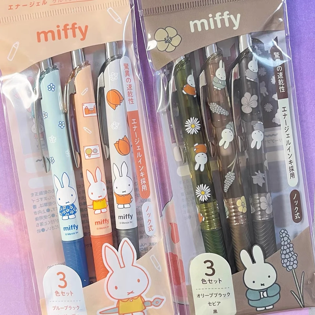 081 派通pentel米菲兔联名限定款按动彩色速干中性笔0.5MM