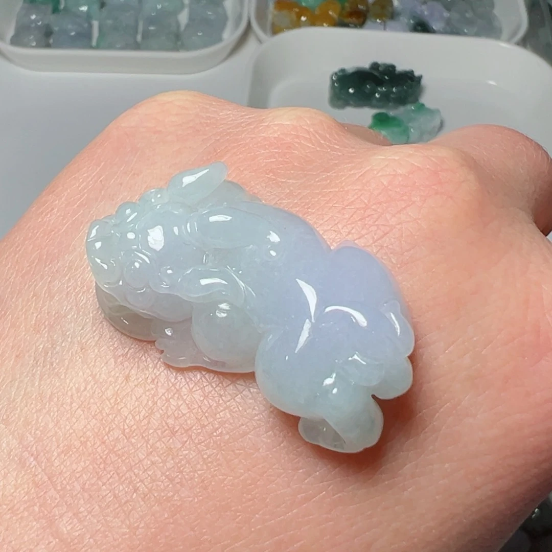 翡翠颈饰未镶嵌h**啦貔貅一个1500