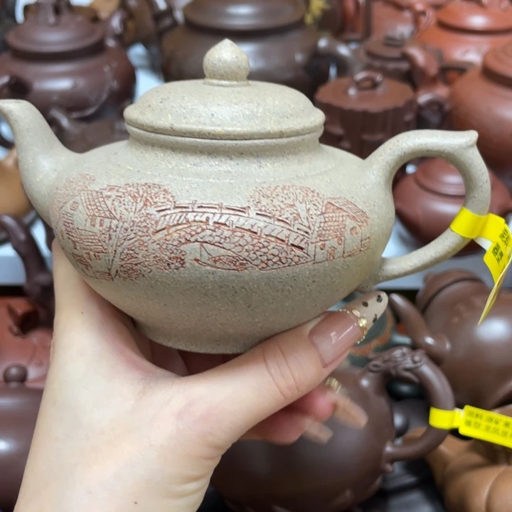茶壶底槽青紫砂藝術作品
