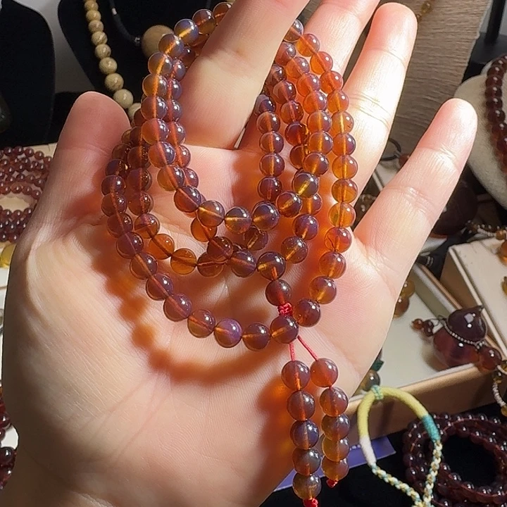 琥珀未镶嵌颈饰6棕108（福利，不支持七天无理由退换货，考虑好再拍）