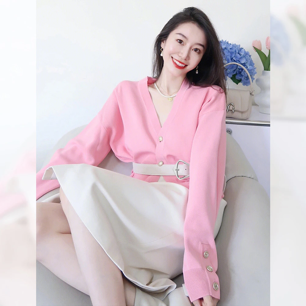 早秋季新款女装时尚温柔系显瘦气质轻熟风两件套装半身裙子长袖潮