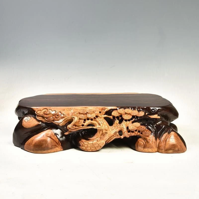 50 -300黑檀木实木根雕底座茶壶鱼缸佛像花瓶奇石底座