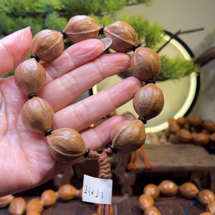 橄榄核手串梦**年梅林铁核21-27