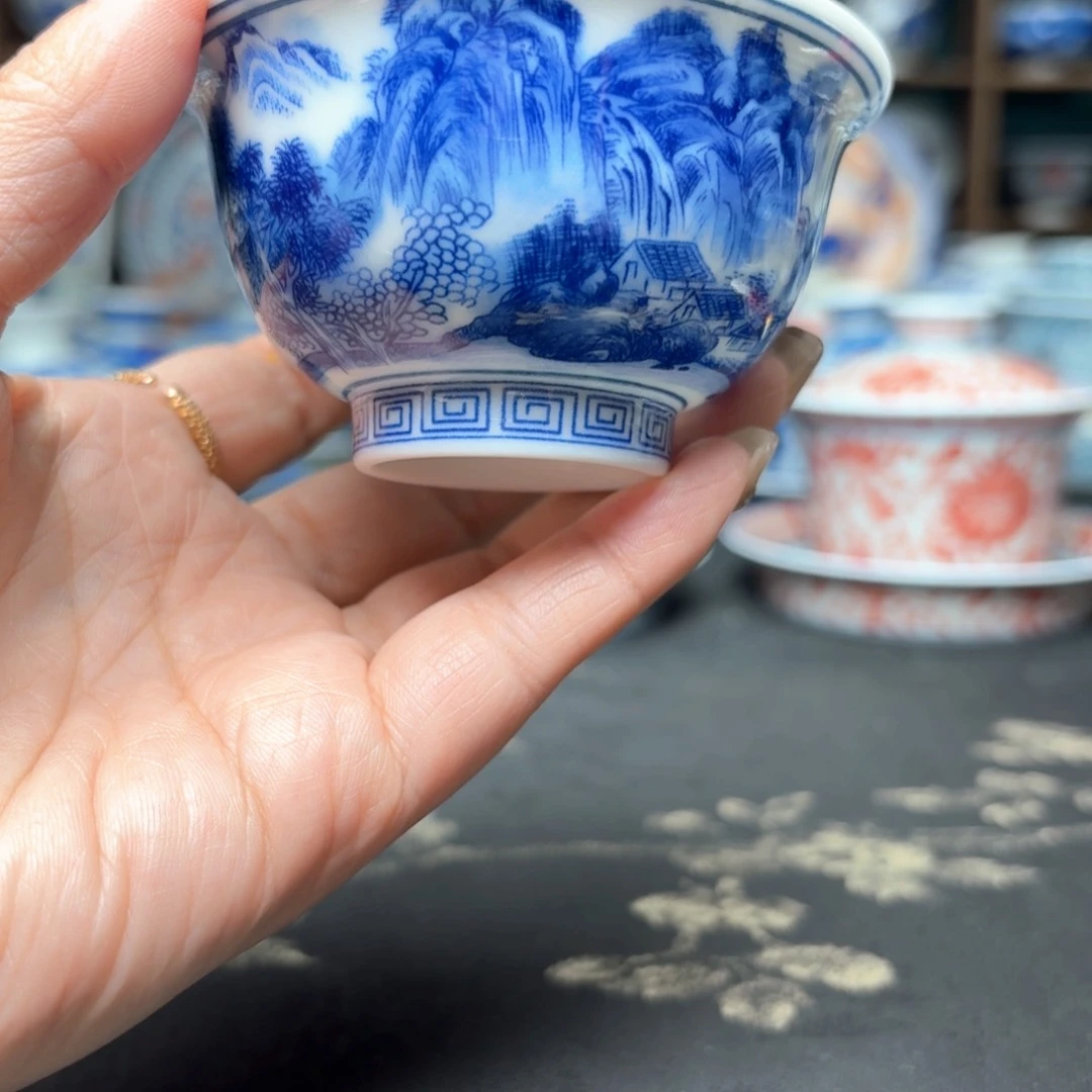摆件景德镇陶瓷茶具88888889