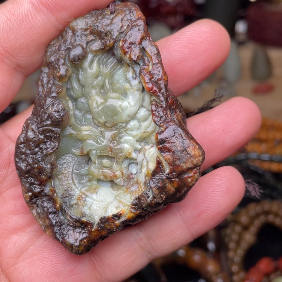 岫岩河磨玉（透闪石质玉）未镶嵌颈饰