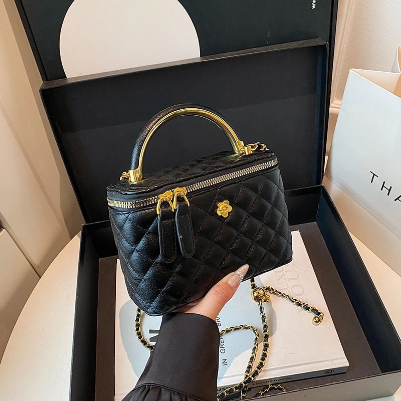 新款时尚百搭潮流女包单肩斜挎包1193黑色