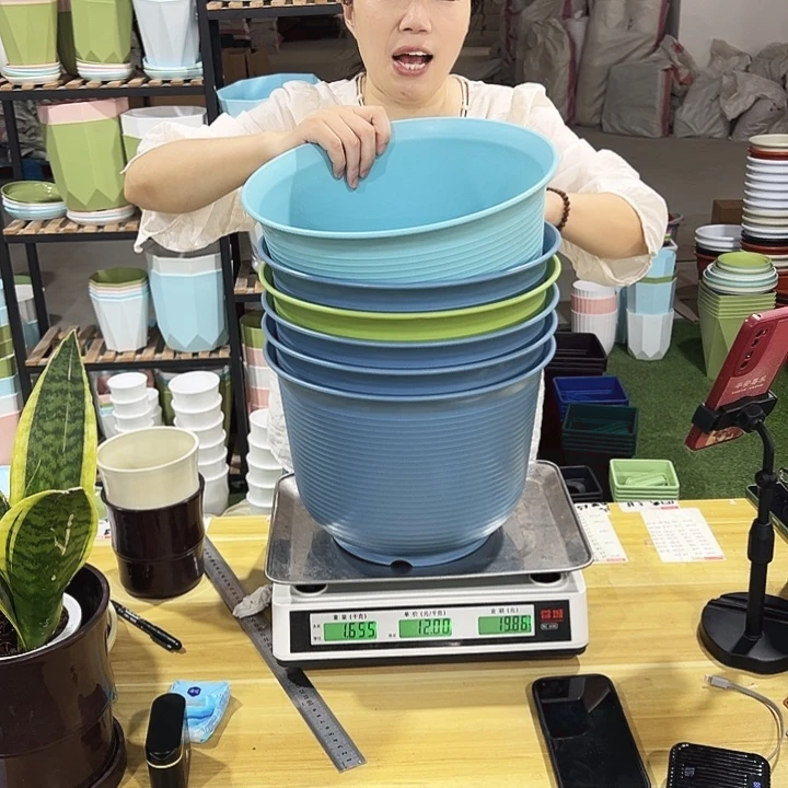 矮陶口30高21混色无托3只