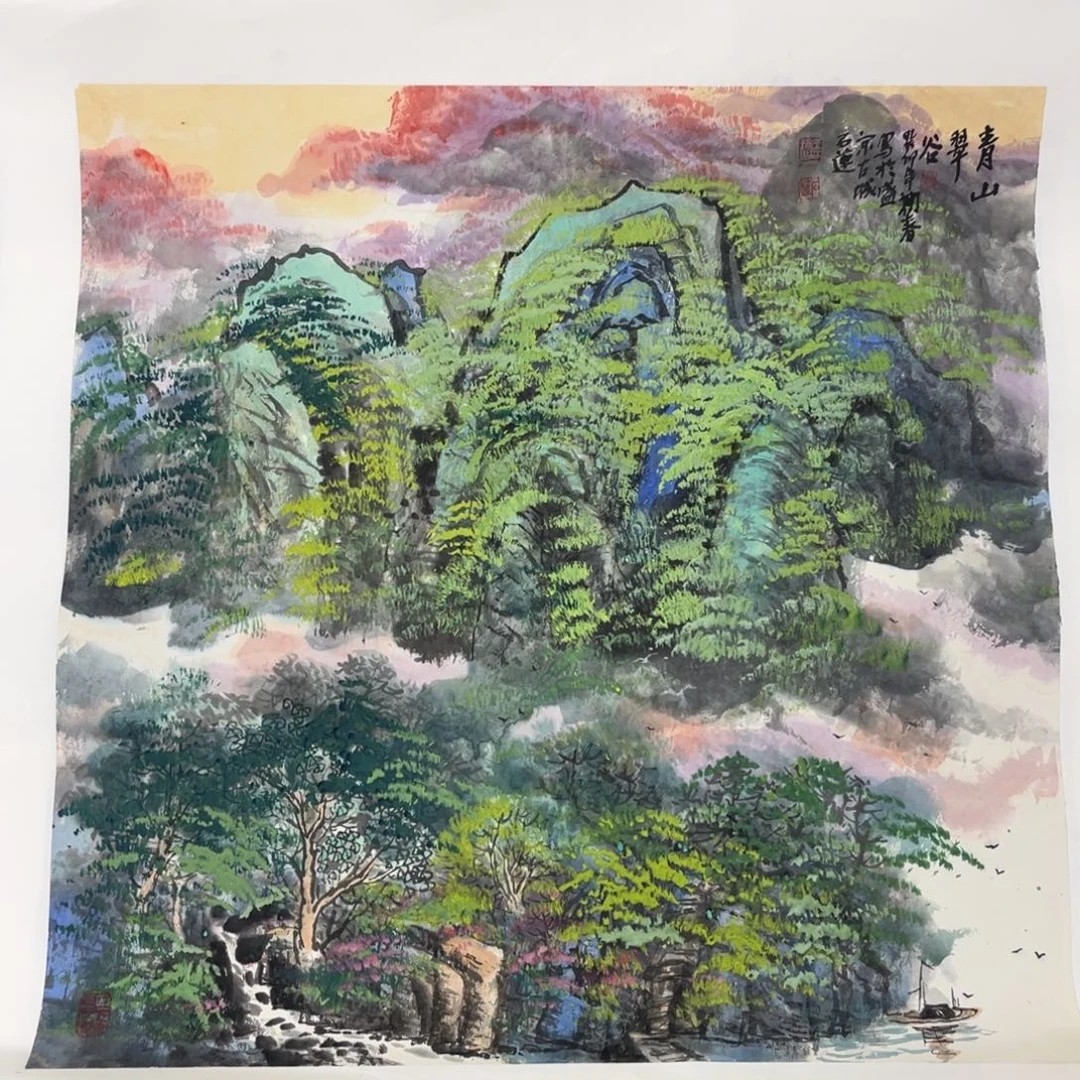 国画绘画作品多次参加全国美展