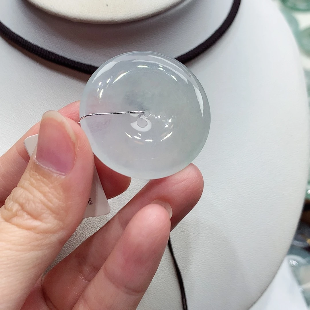 颈饰未镶嵌翡翠编号73，31.8/5