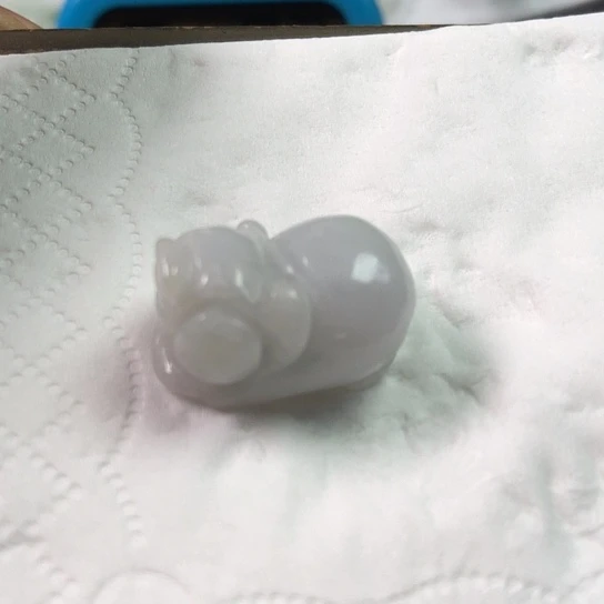 打***银翡翠未镶嵌颈饰吊坠