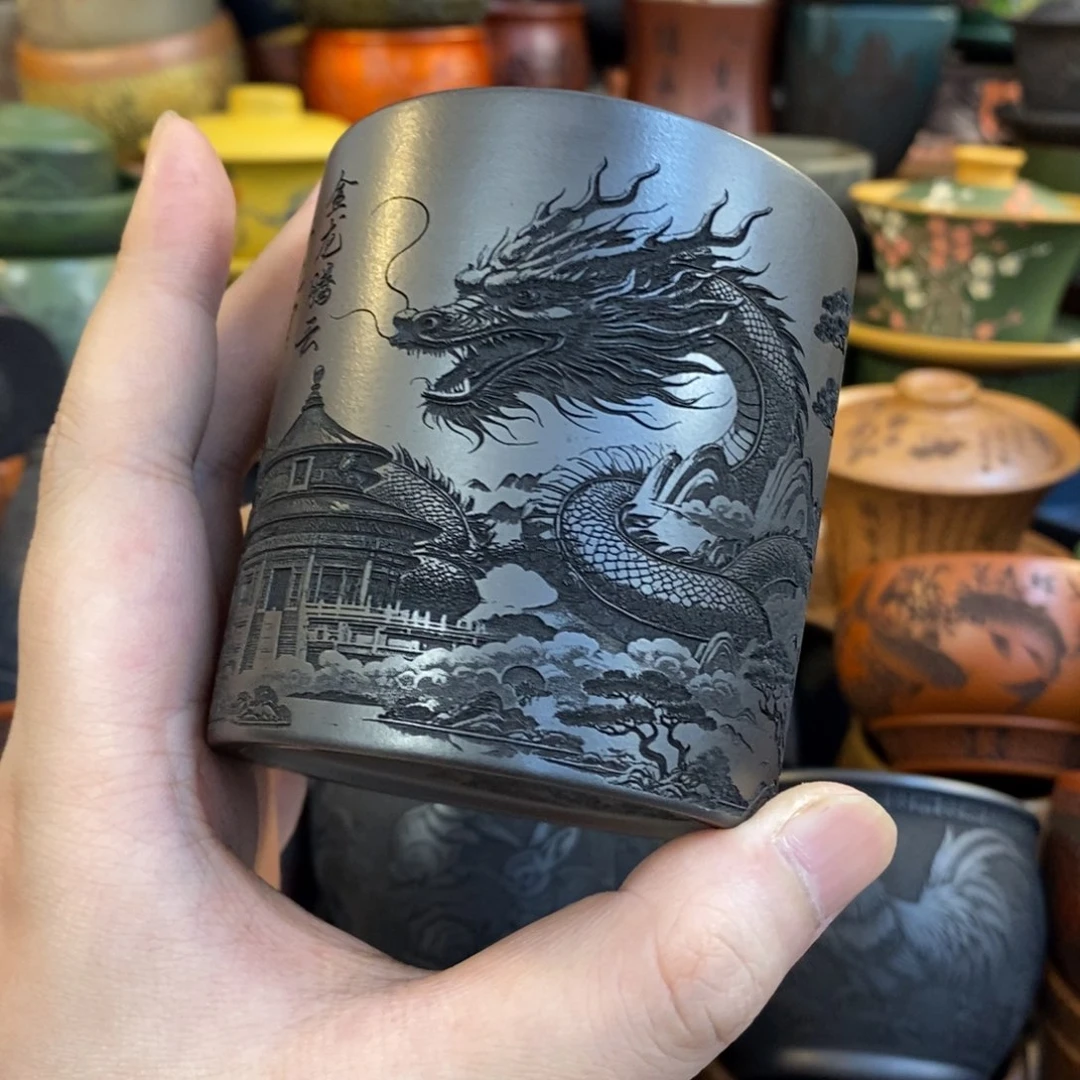 紫砂公道杯宜兴全手工紫砂杯