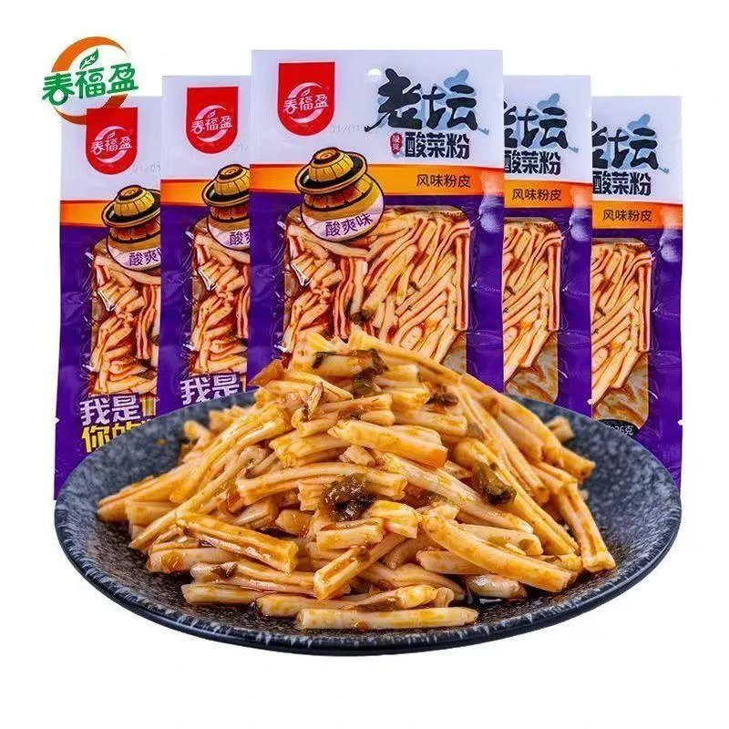 春福盈老坛酸菜粉粉皮休闲怀旧零食麻辣酸爽味儿时辣片休闲