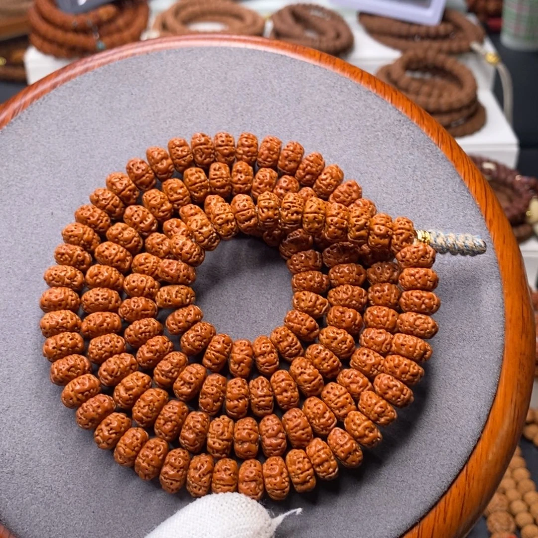 金刚菩提手串五瓣碟中碟航母，尺寸10