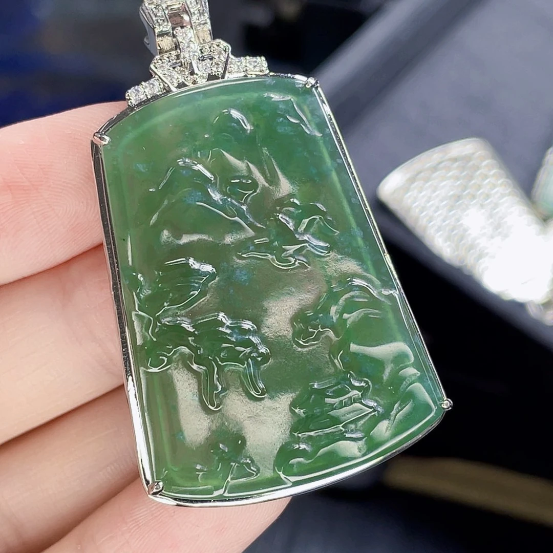 翡翠未镶嵌吊坠(不含链)