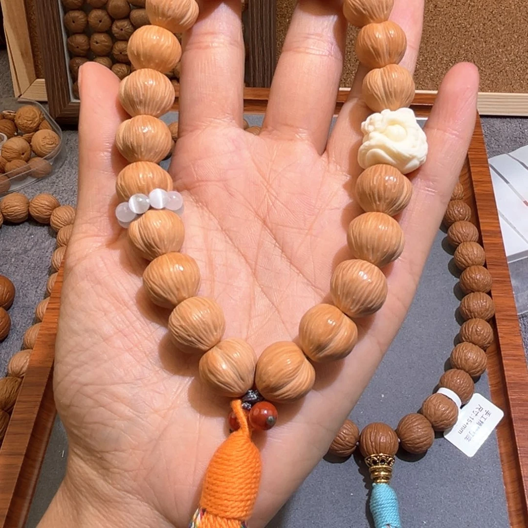 猴头核桃手串小***K屁桃精品手持
