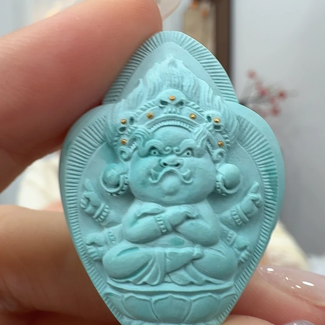 绿松石未镶嵌挂件