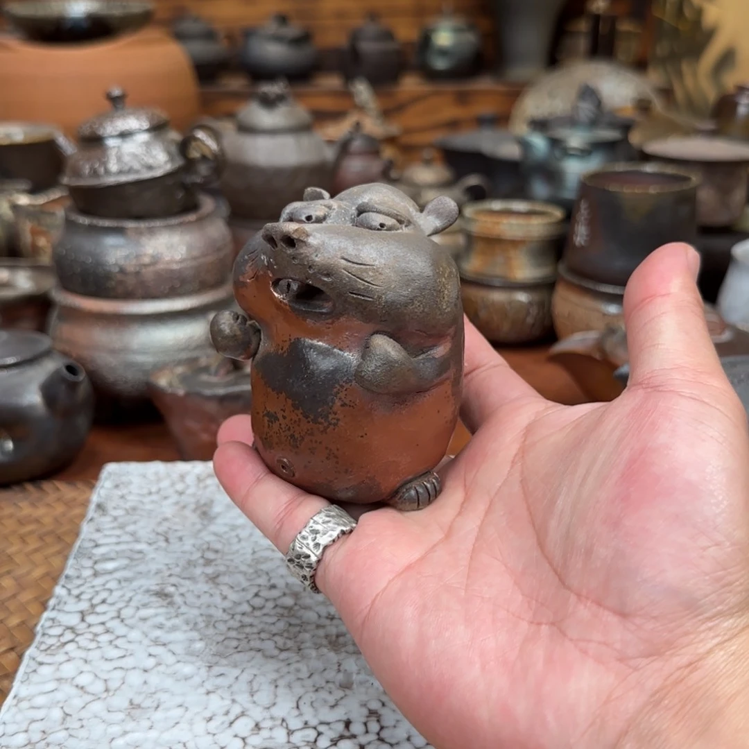 开***}柴烧的好看器物啦