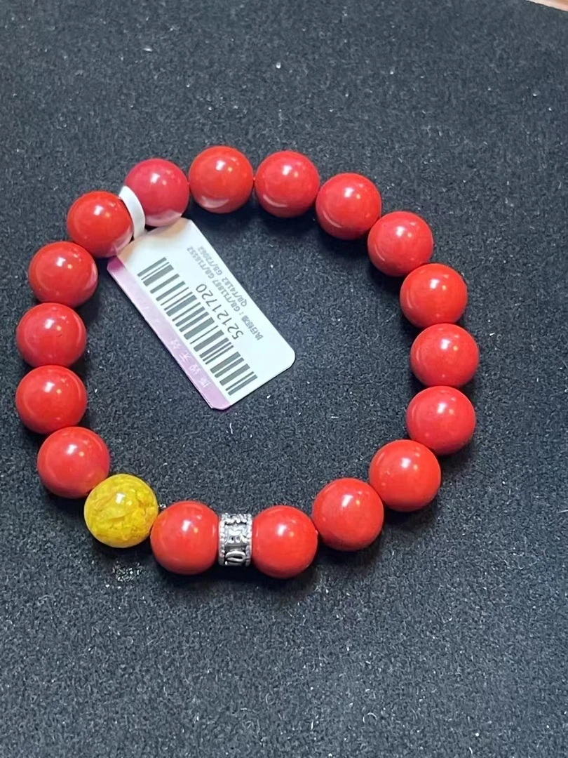 含辰砂工艺品【王姨专属】辰砂（朱砂）雄黄手串 手串