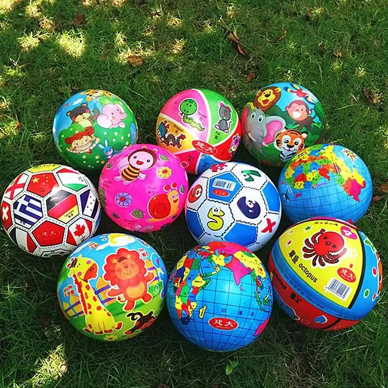 （新）手拍皮球直径15CM儿童宝宝玩具打好气混发1个 不挑款 q