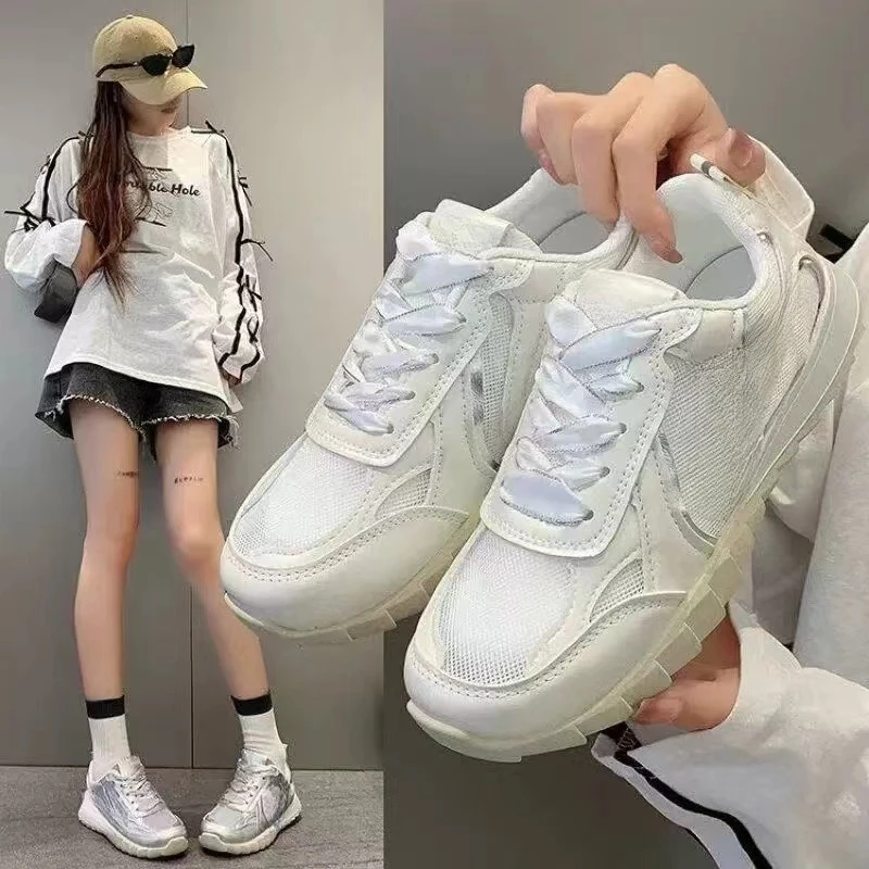 【米果妈】女士2025夏季新款软底网面小蛮腰德训阿甘鞋亲子XAG282