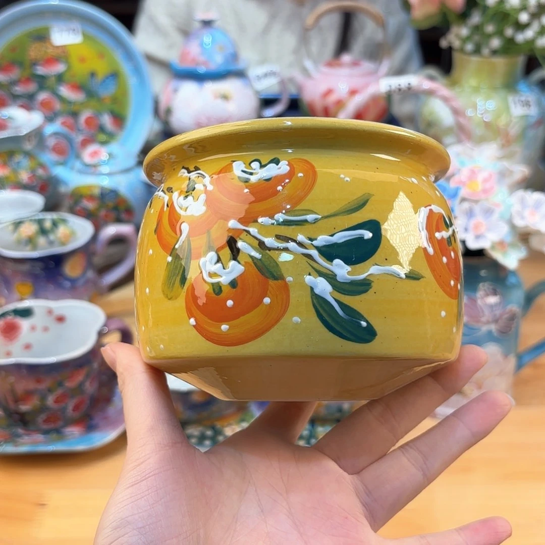 景德镇手绘高温釉下彩陶瓷茶具