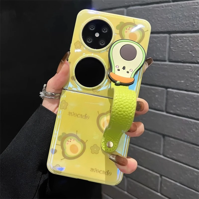 个性牛油果适用华为Pocket2手机壳新款P50Pocket折叠屏手提保护套