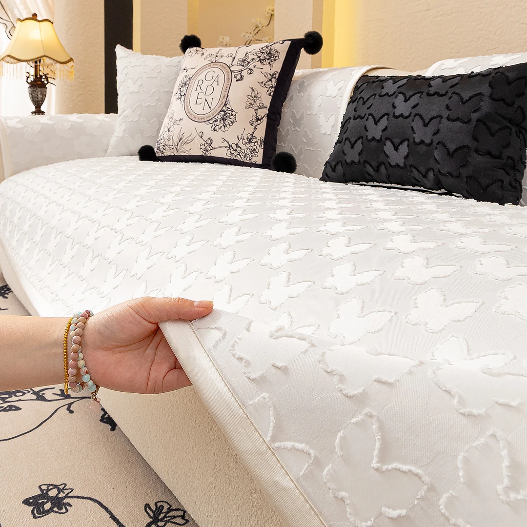 2025新款沙发垫防滑坐垫子四季通用轻奢高级感夏天冰丝沙发套罩巾