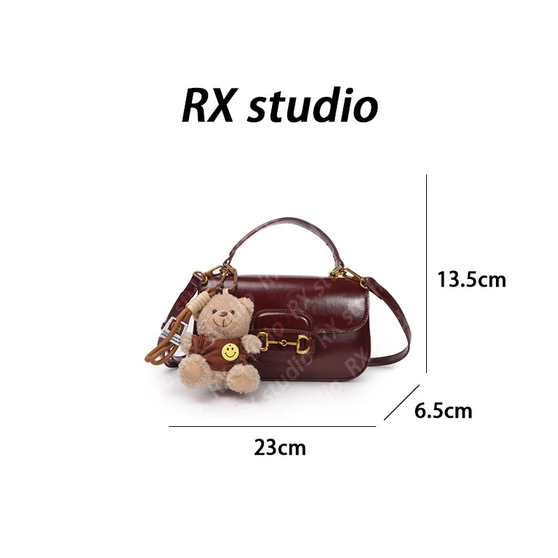 【南沙瑞熙】SKL-7250-酒红 轻奢时尚百搭女士新款单肩斜跨包