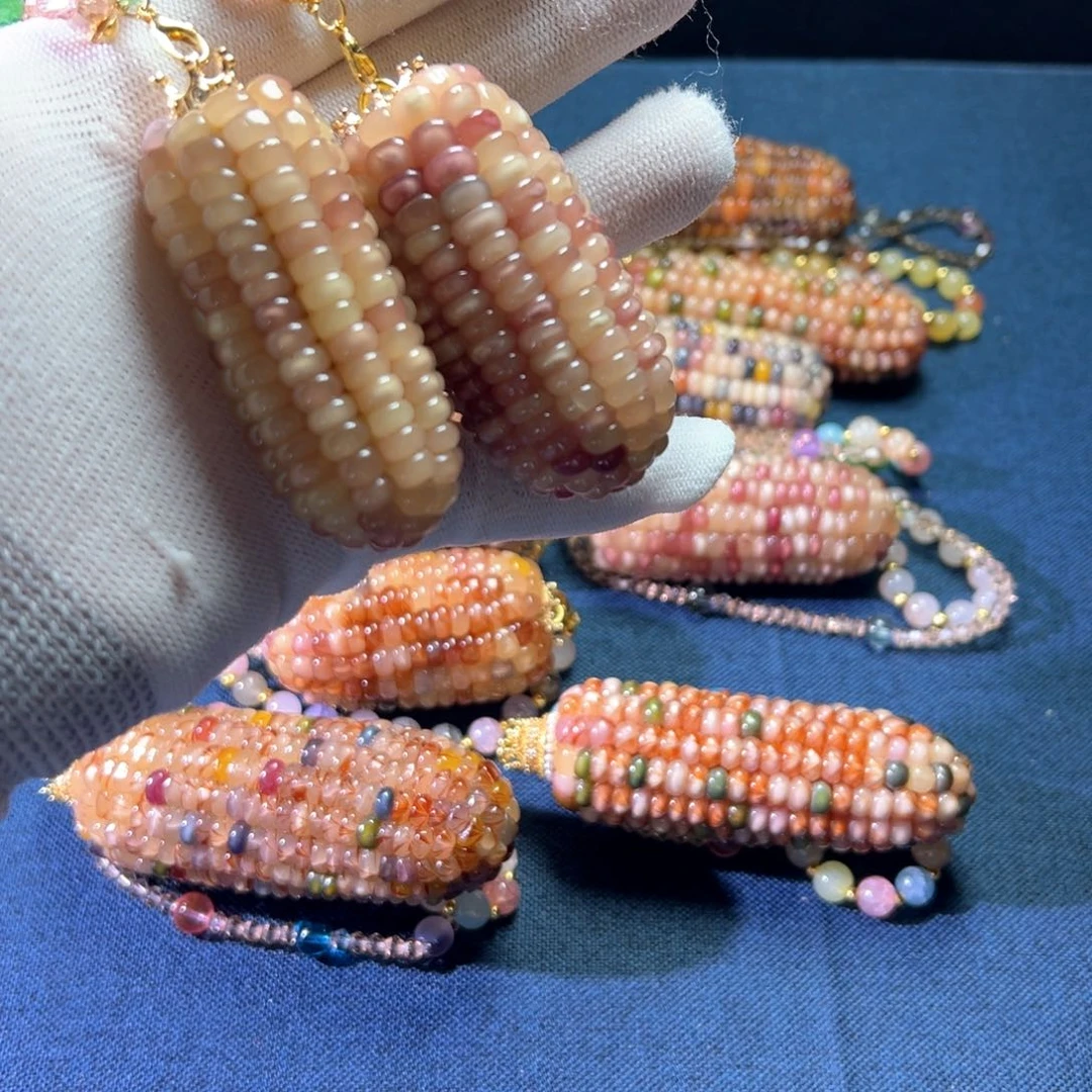 兜*文玩玉米手把件