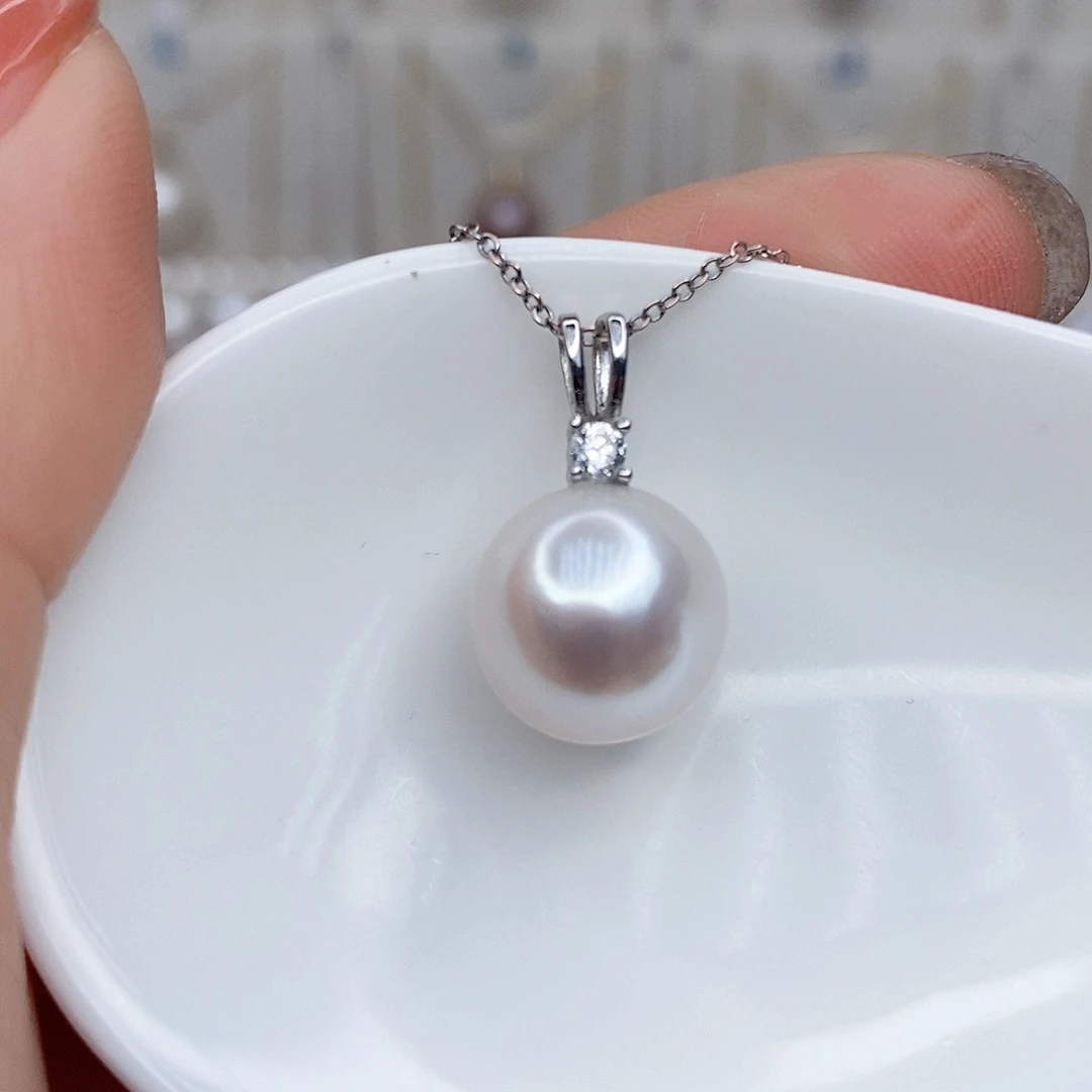 淡水珍珠颈饰银S925镶嵌
