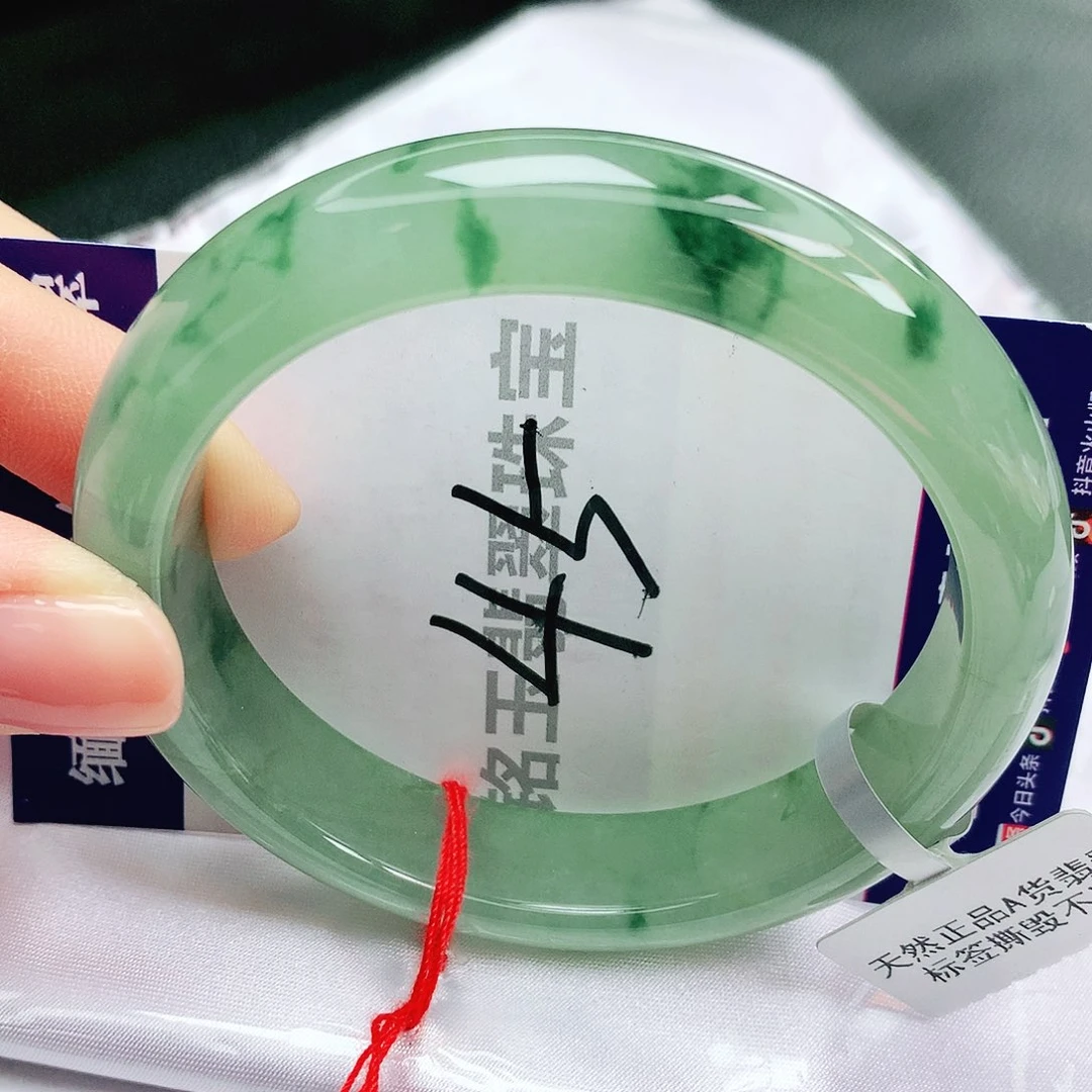 翡翠未镶嵌手镯缅甸天然a货翡翠手镯