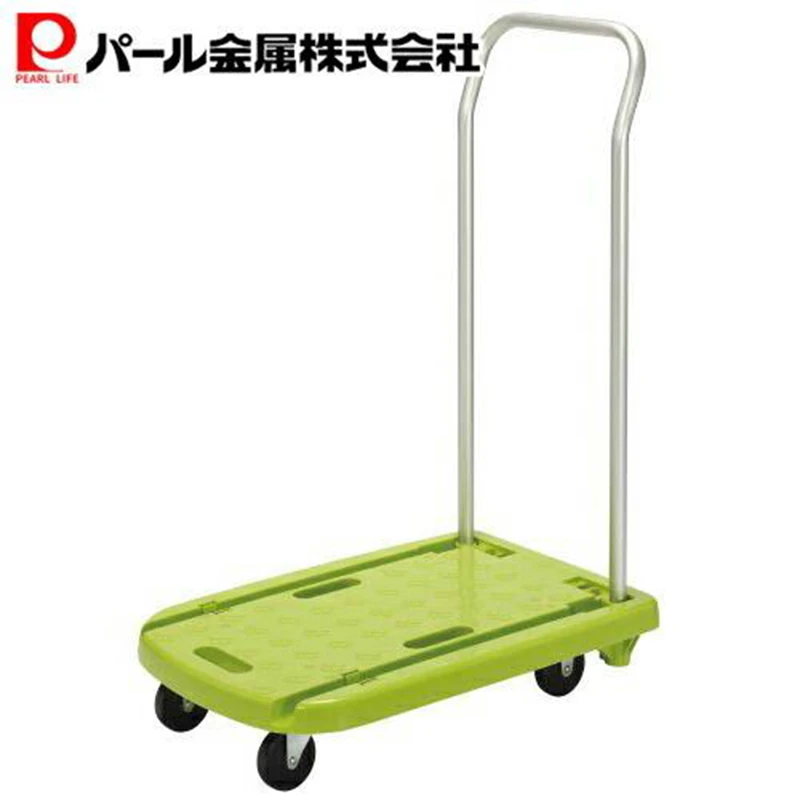 日本进口 折叠可携式四轮行李车家用拉货买菜搬运小推车拿快递车