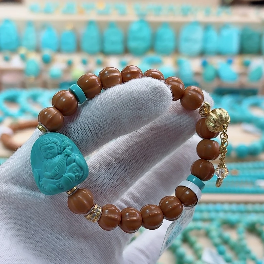 绿松石银S925镶嵌珠宝奇石