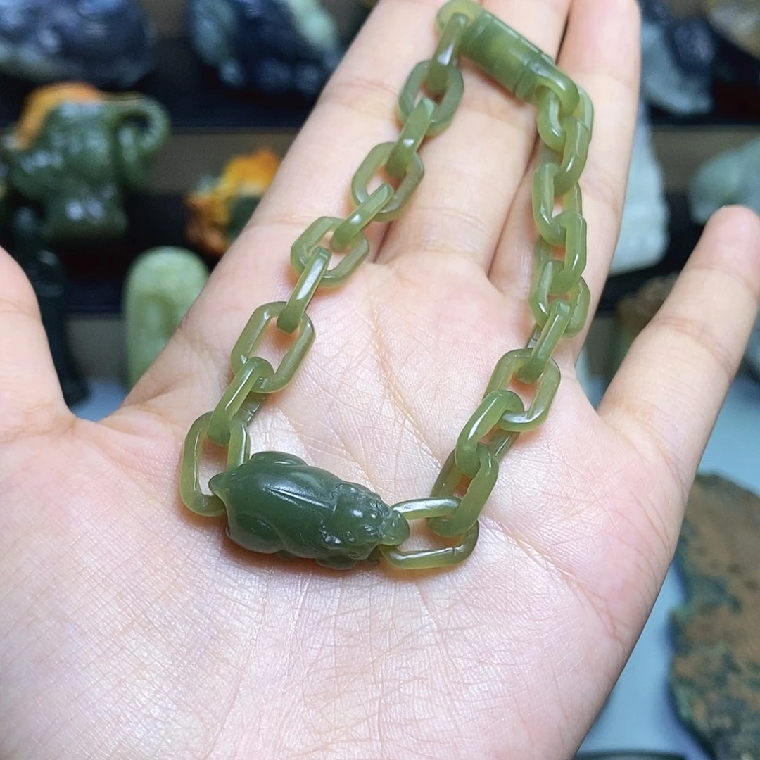 【闪购商品】颈饰未镶嵌和田玉福**禧