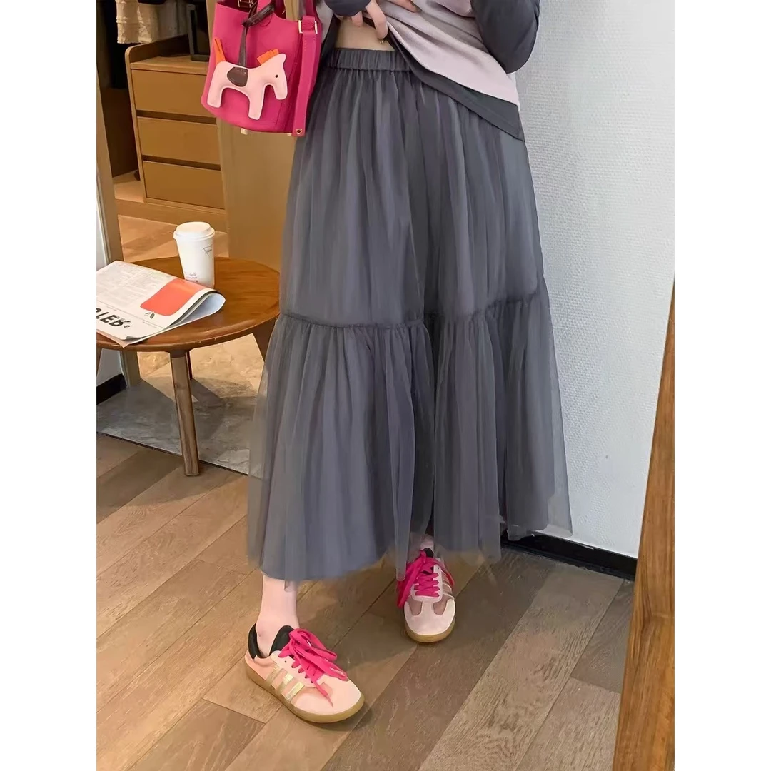 1563 网纱半身裙高级感休闲蓬蓬裙 B7