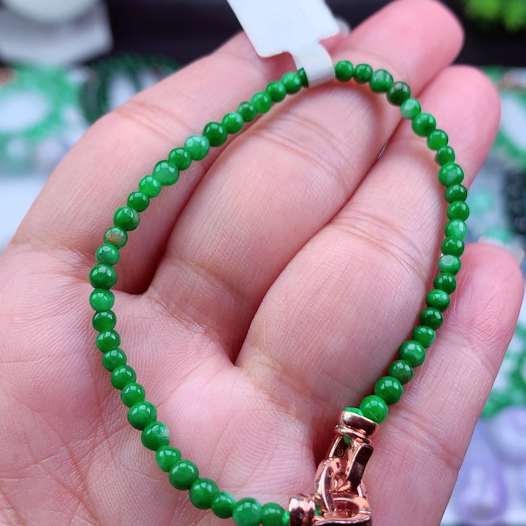 未镶嵌手链翡翠手串