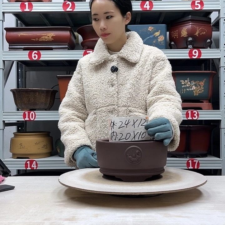 紫砂花盆紫砂花盆