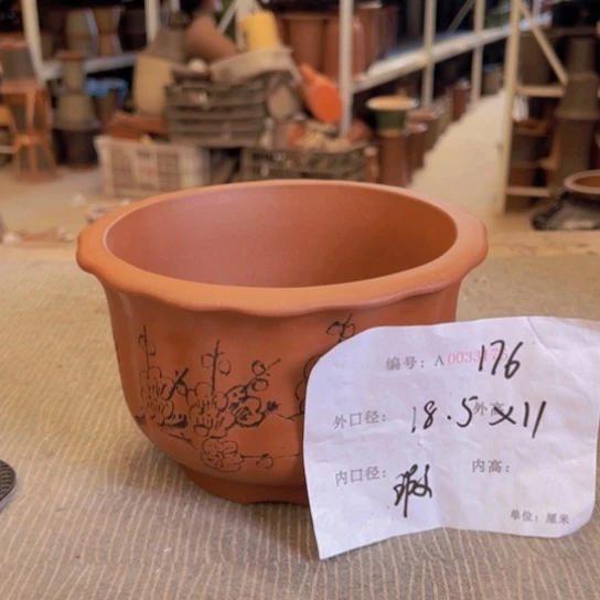 紫砂花盆紫紫砂盆