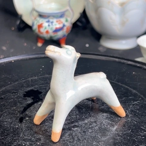 摆件悟*单纯釉的一个小盏