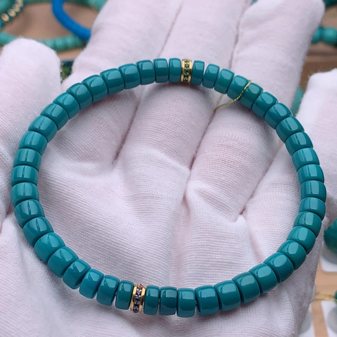 18K金镶嵌绿松石珠宝奇石