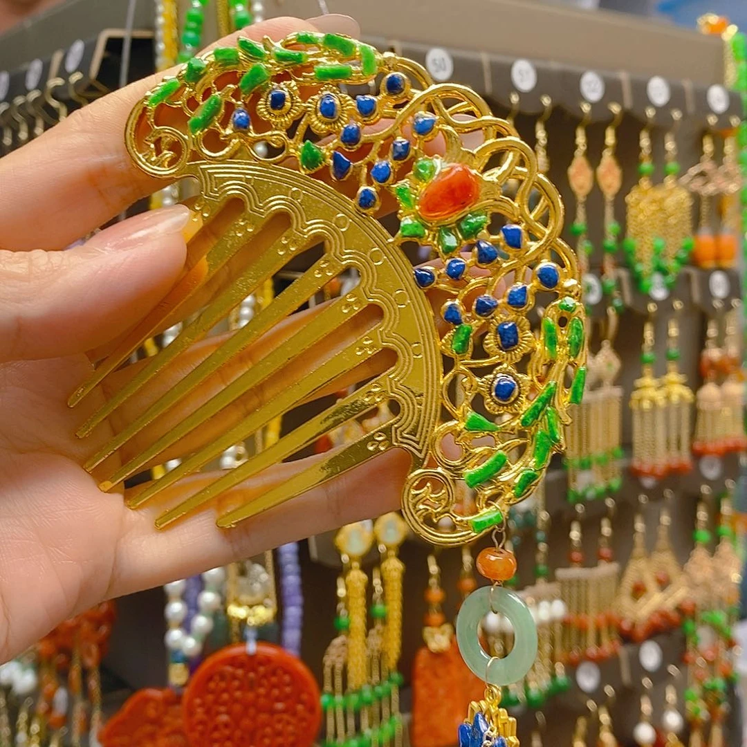 翡翠合金耳饰翡翠
